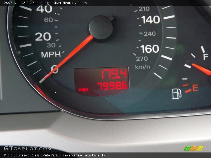 Light Silver Metallic / Ebony 2007 Audi A6 3.2 Sedan