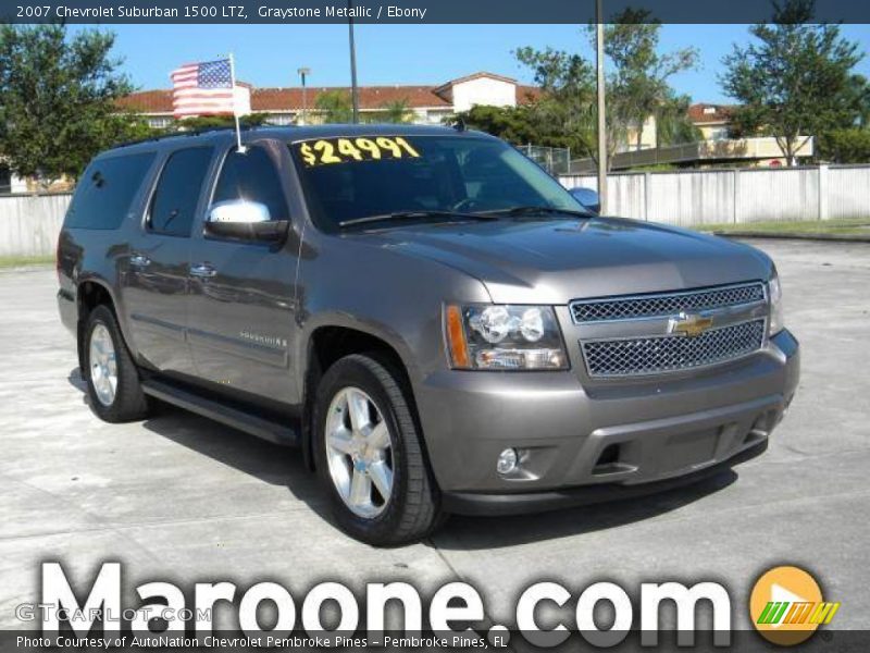 Graystone Metallic / Ebony 2007 Chevrolet Suburban 1500 LTZ