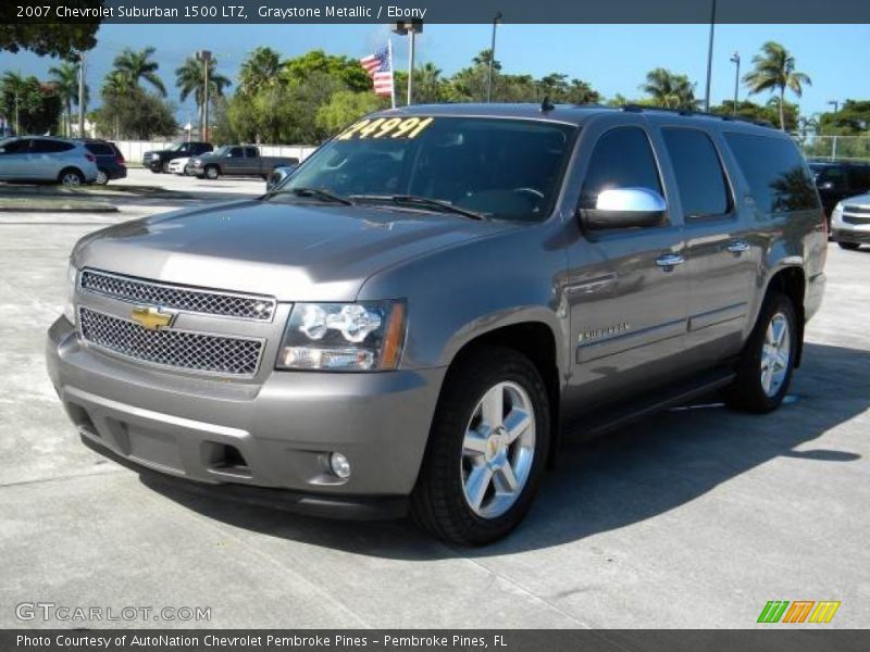 Graystone Metallic / Ebony 2007 Chevrolet Suburban 1500 LTZ