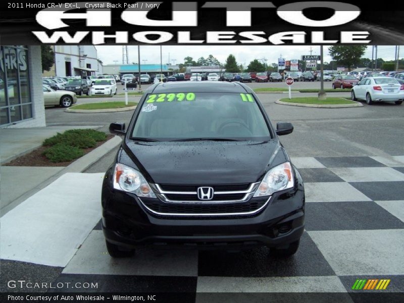 Crystal Black Pearl / Ivory 2011 Honda CR-V EX-L