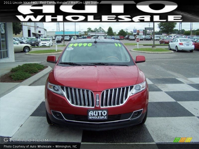 Red Candy Metallic / Medium Light Stone 2011 Lincoln MKX FWD