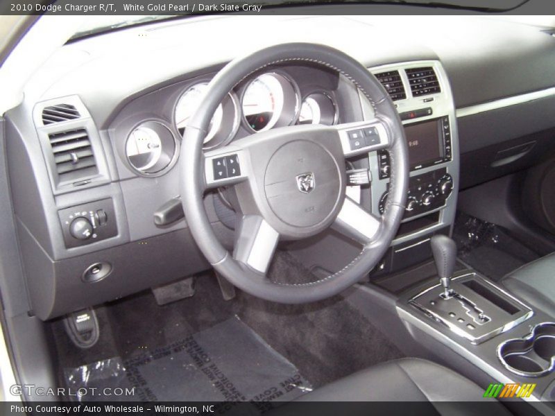 White Gold Pearl / Dark Slate Gray 2010 Dodge Charger R/T