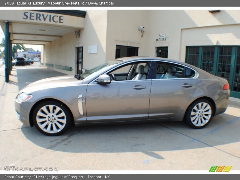 Vapour Grey Metallic / Dove/Charcoal 2009 Jaguar XF Luxury