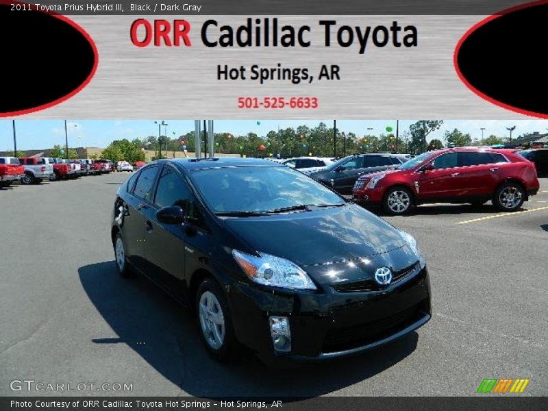 Black / Dark Gray 2011 Toyota Prius Hybrid III