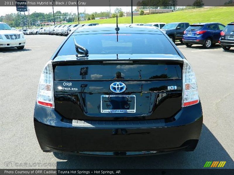 Black / Dark Gray 2011 Toyota Prius Hybrid III