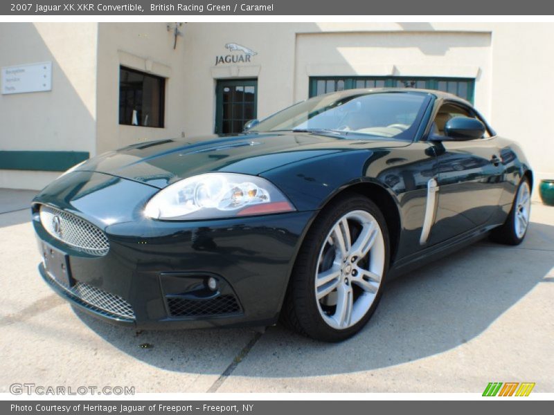 British Racing Green / Caramel 2007 Jaguar XK XKR Convertible