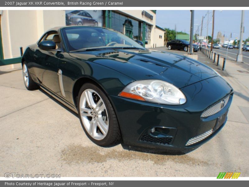 British Racing Green / Caramel 2007 Jaguar XK XKR Convertible