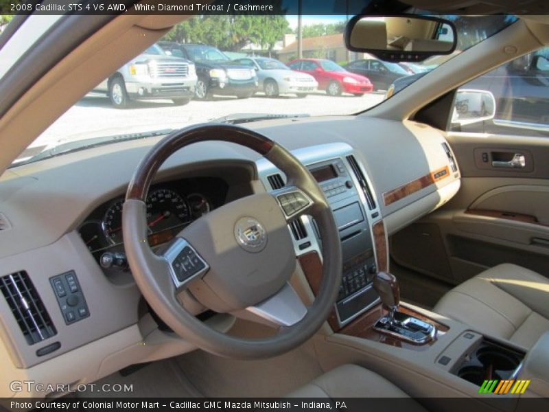 White Diamond Tricoat / Cashmere 2008 Cadillac STS 4 V6 AWD