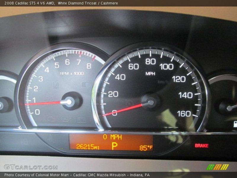 White Diamond Tricoat / Cashmere 2008 Cadillac STS 4 V6 AWD