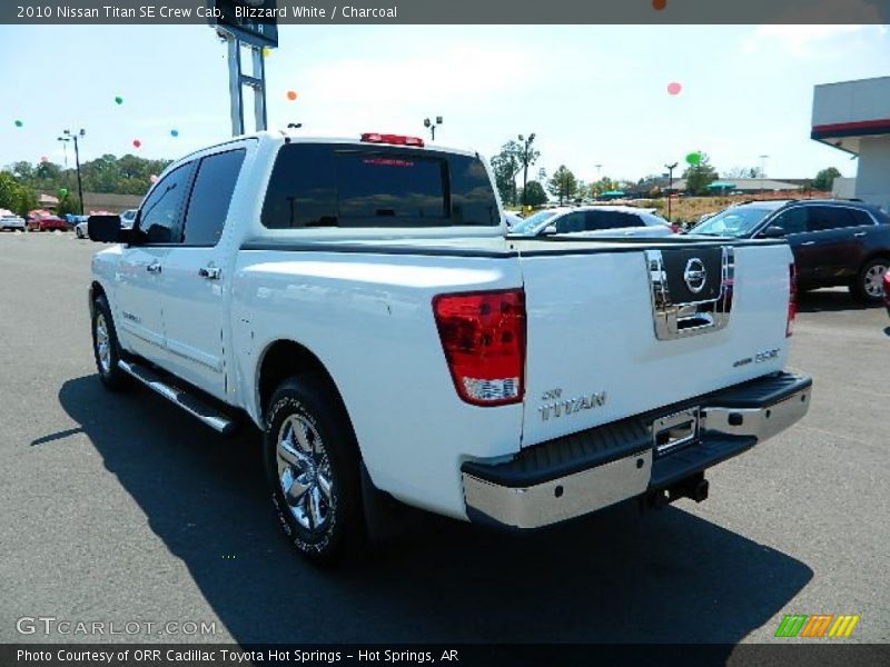 Blizzard White / Charcoal 2010 Nissan Titan SE Crew Cab