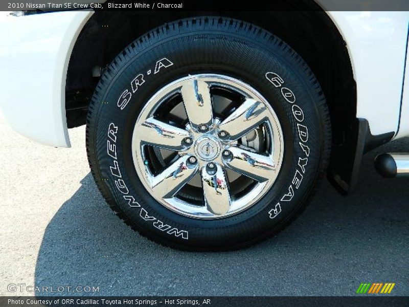 Blizzard White / Charcoal 2010 Nissan Titan SE Crew Cab