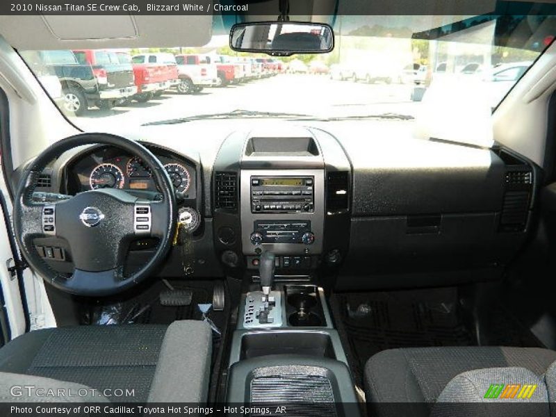 Blizzard White / Charcoal 2010 Nissan Titan SE Crew Cab