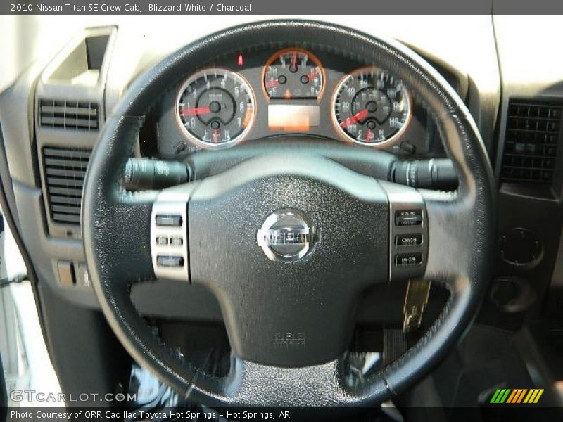 Blizzard White / Charcoal 2010 Nissan Titan SE Crew Cab