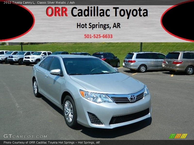 Classic Silver Metallic / Ash 2012 Toyota Camry L