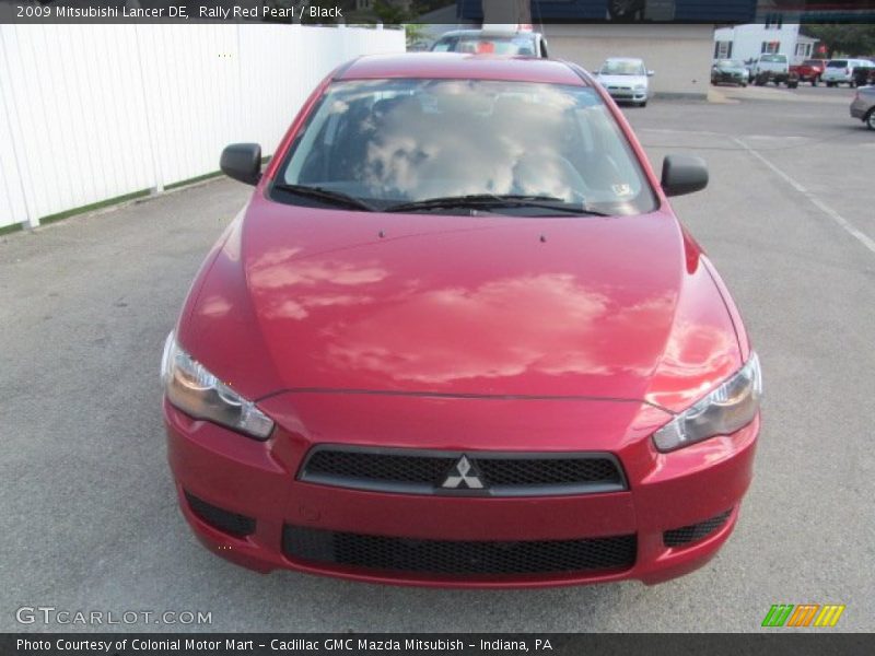 Rally Red Pearl / Black 2009 Mitsubishi Lancer DE