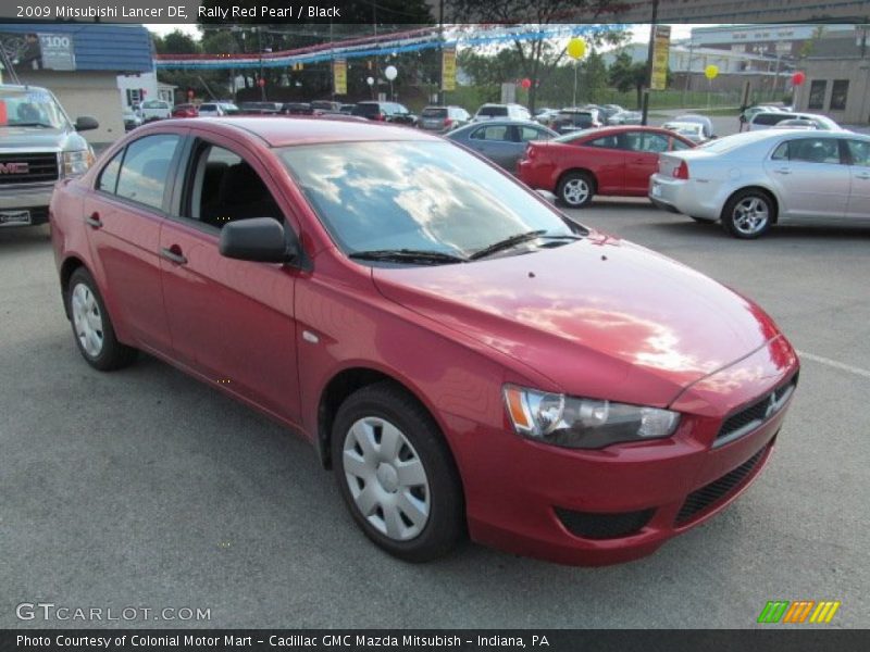 Rally Red Pearl / Black 2009 Mitsubishi Lancer DE