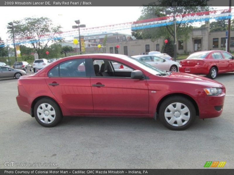 Rally Red Pearl / Black 2009 Mitsubishi Lancer DE