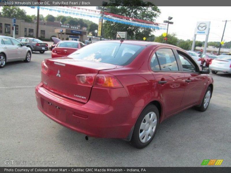 Rally Red Pearl / Black 2009 Mitsubishi Lancer DE