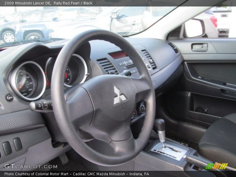 Rally Red Pearl / Black 2009 Mitsubishi Lancer DE