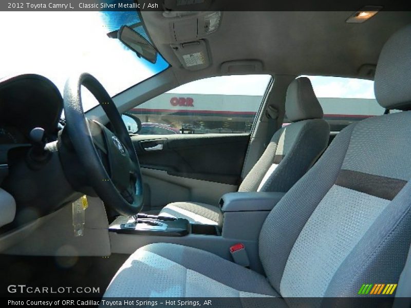 Classic Silver Metallic / Ash 2012 Toyota Camry L
