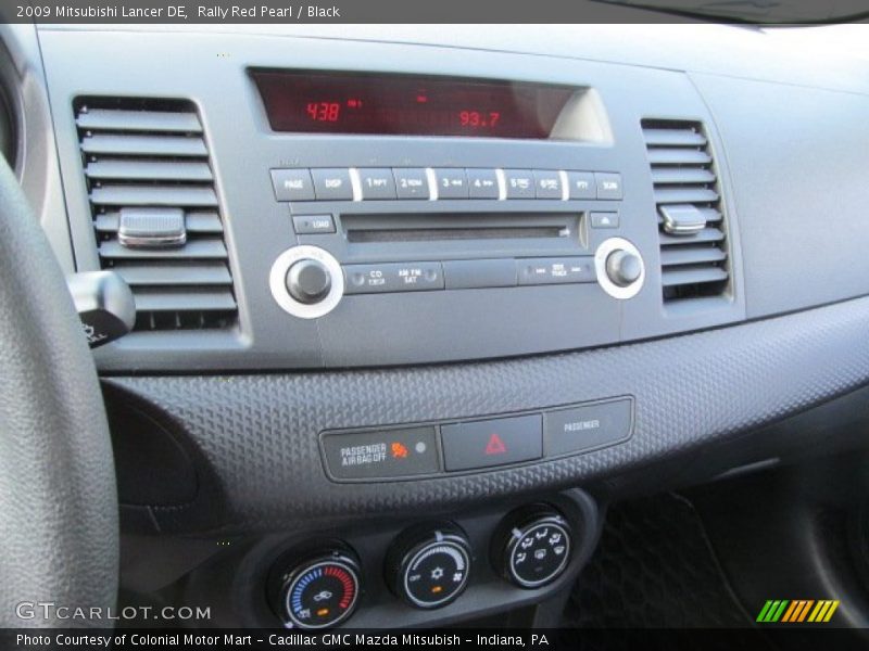 Rally Red Pearl / Black 2009 Mitsubishi Lancer DE