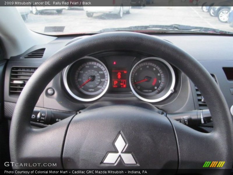 Rally Red Pearl / Black 2009 Mitsubishi Lancer DE