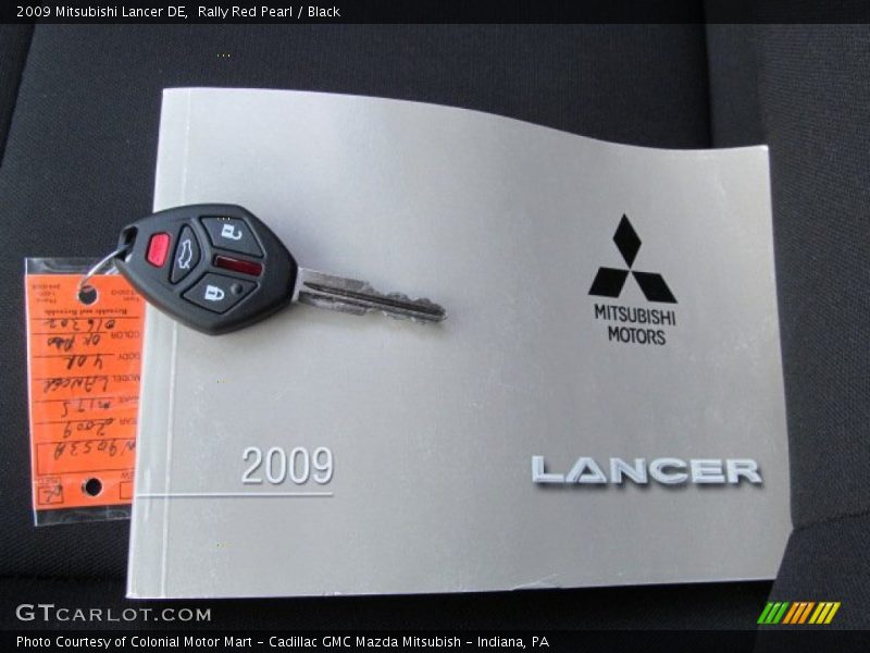 Rally Red Pearl / Black 2009 Mitsubishi Lancer DE