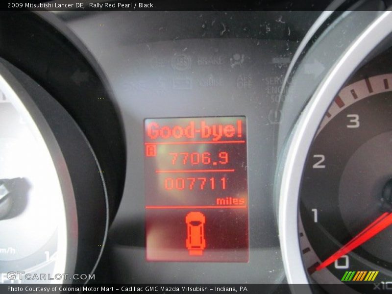 Rally Red Pearl / Black 2009 Mitsubishi Lancer DE