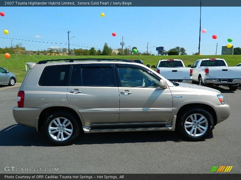 Sonora Gold Pearl / Ivory Beige 2007 Toyota Highlander Hybrid Limited