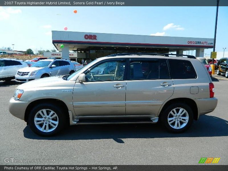 Sonora Gold Pearl / Ivory Beige 2007 Toyota Highlander Hybrid Limited