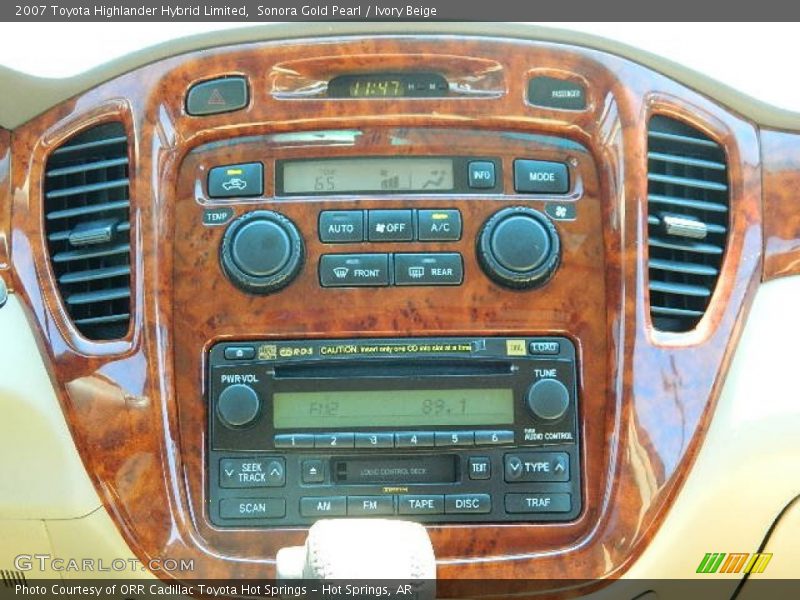 Sonora Gold Pearl / Ivory Beige 2007 Toyota Highlander Hybrid Limited