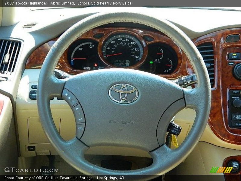 Sonora Gold Pearl / Ivory Beige 2007 Toyota Highlander Hybrid Limited