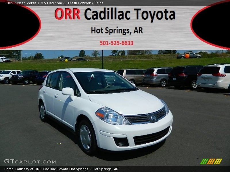 Fresh Powder / Beige 2009 Nissan Versa 1.8 S Hatchback