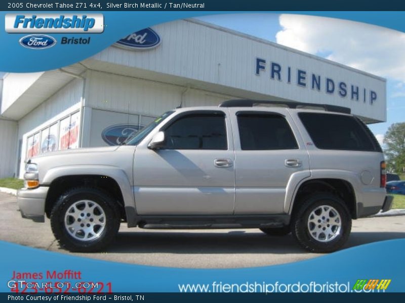 Silver Birch Metallic / Tan/Neutral 2005 Chevrolet Tahoe Z71 4x4