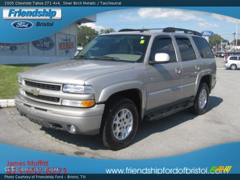 Silver Birch Metallic / Tan/Neutral 2005 Chevrolet Tahoe Z71 4x4