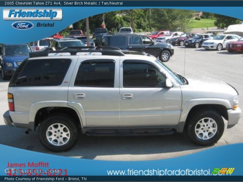 Silver Birch Metallic / Tan/Neutral 2005 Chevrolet Tahoe Z71 4x4