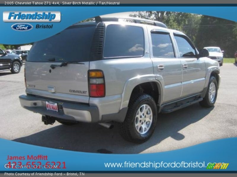 Silver Birch Metallic / Tan/Neutral 2005 Chevrolet Tahoe Z71 4x4