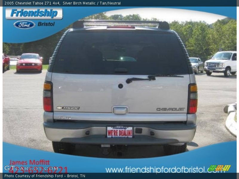 Silver Birch Metallic / Tan/Neutral 2005 Chevrolet Tahoe Z71 4x4