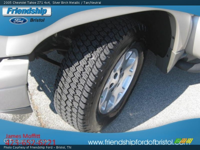 Silver Birch Metallic / Tan/Neutral 2005 Chevrolet Tahoe Z71 4x4
