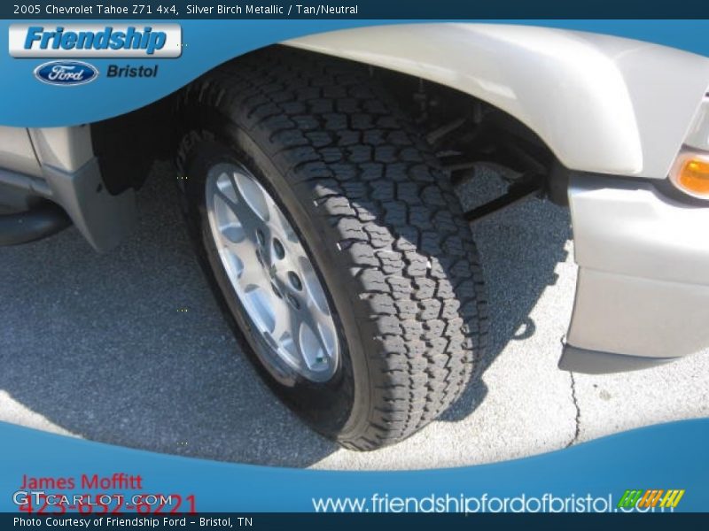 Silver Birch Metallic / Tan/Neutral 2005 Chevrolet Tahoe Z71 4x4