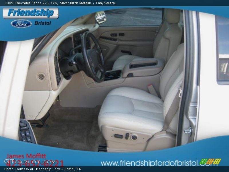Silver Birch Metallic / Tan/Neutral 2005 Chevrolet Tahoe Z71 4x4