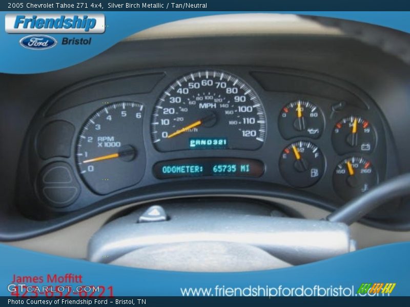 Silver Birch Metallic / Tan/Neutral 2005 Chevrolet Tahoe Z71 4x4