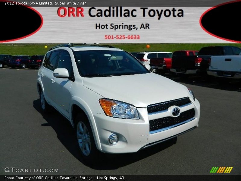Super White / Ash 2012 Toyota RAV4 Limited
