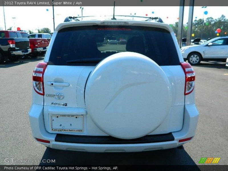 Super White / Ash 2012 Toyota RAV4 Limited