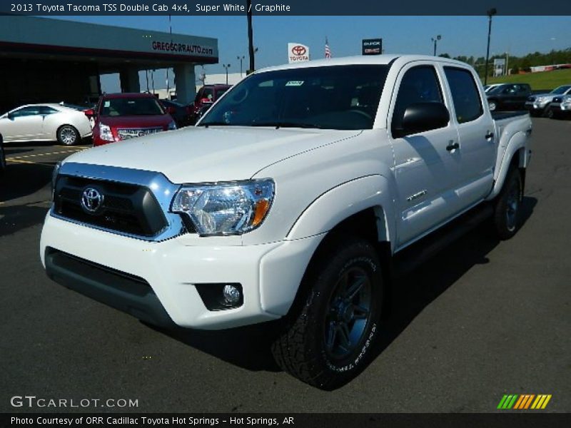 Super White / Graphite 2013 Toyota Tacoma TSS Double Cab 4x4