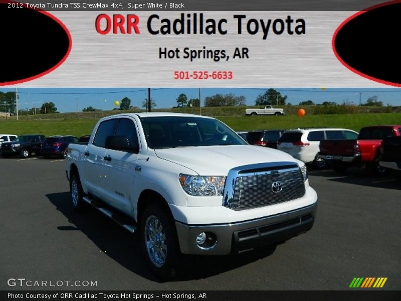 Super White / Black 2012 Toyota Tundra TSS CrewMax 4x4