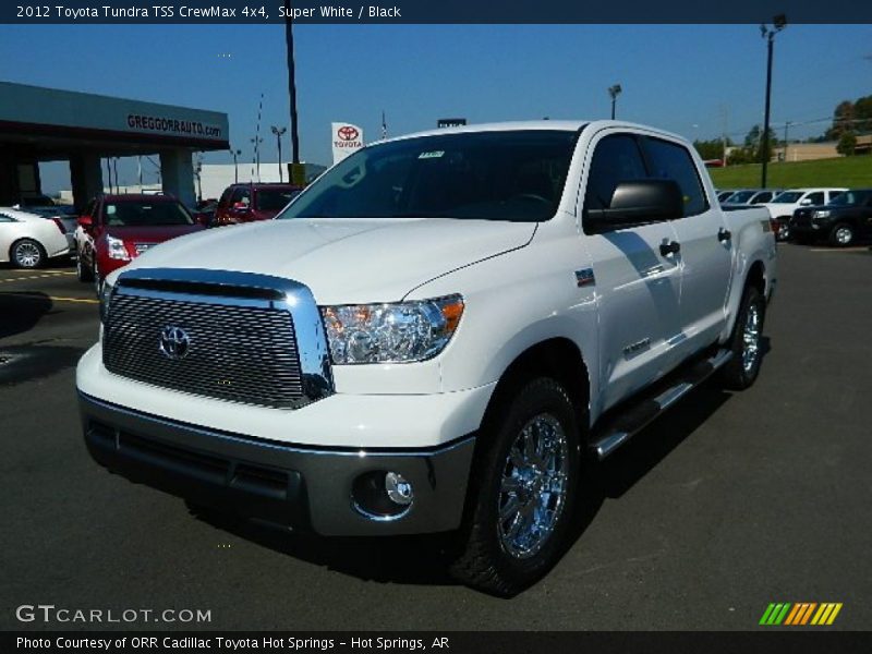 Super White / Black 2012 Toyota Tundra TSS CrewMax 4x4
