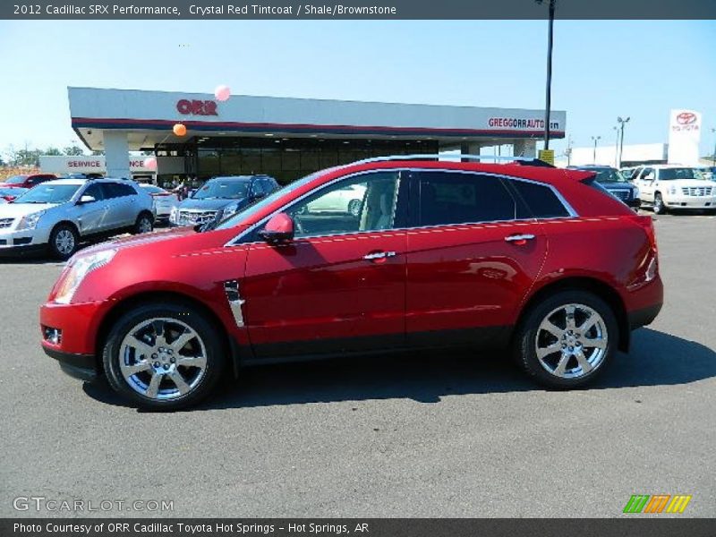 Crystal Red Tintcoat / Shale/Brownstone 2012 Cadillac SRX Performance