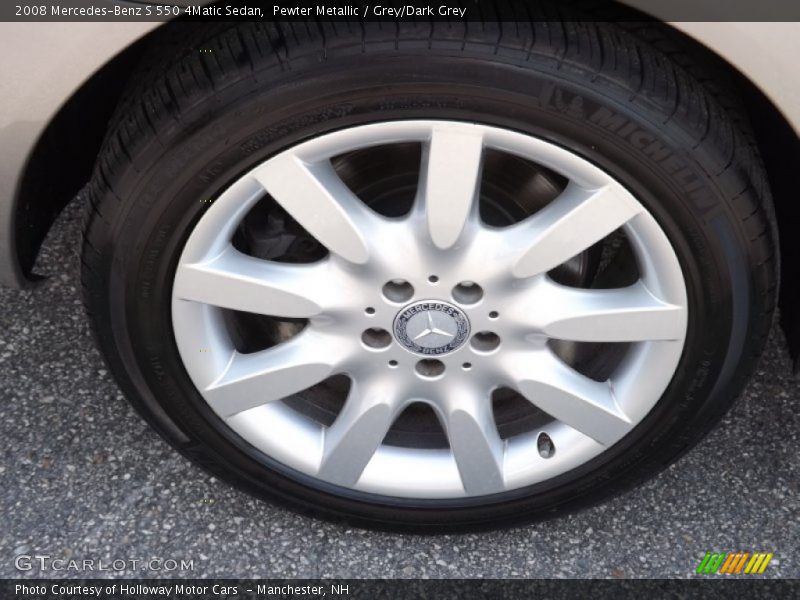 Pewter Metallic / Grey/Dark Grey 2008 Mercedes-Benz S 550 4Matic Sedan