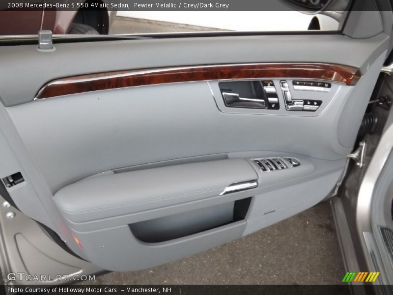 Pewter Metallic / Grey/Dark Grey 2008 Mercedes-Benz S 550 4Matic Sedan